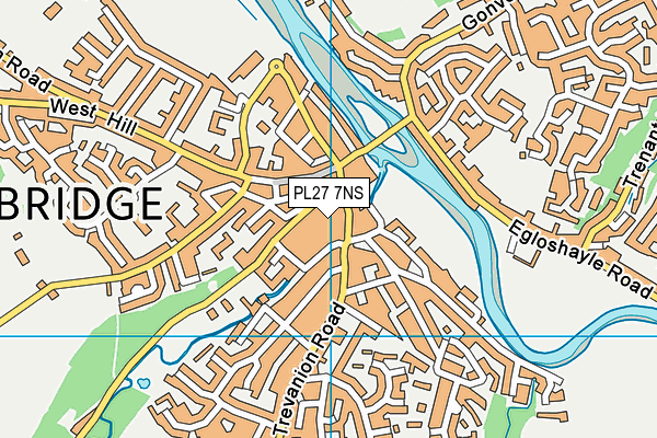 PL27 7NS map - OS VectorMap District (Ordnance Survey) PL27 7NS map - OS VectorMap District (Ordnance Survey)