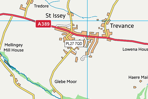 PL27 7QD map - OS VectorMap District (Ordnance Survey) PL27 7QD map - OS VectorMap District (Ordnance Survey)