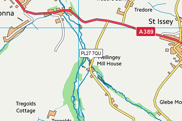 PL27 7QU map - OS VectorMap District (Ordnance Survey) PL27 7QU map - OS VectorMap District (Ordnance Survey)