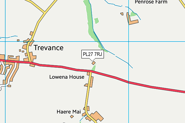 PL27 7RJ map - OS VectorMap District (Ordnance Survey)
