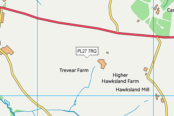 PL27 7RQ map - OS VectorMap District (Ordnance Survey) PL27 7RQ map - OS VectorMap District (Ordnance Survey)