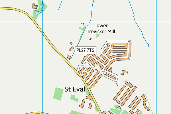 PL27 7TS map - OS VectorMap District (Ordnance Survey) PL27 7TS map - OS VectorMap District (Ordnance Survey)