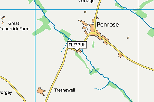 PL27 7UH map - OS VectorMap District (Ordnance Survey) PL27 7UH map - OS VectorMap District (Ordnance Survey)