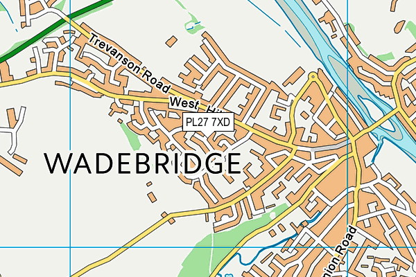 PL27 7XD map - OS VectorMap District (Ordnance Survey) PL27 7XD map - OS VectorMap District (Ordnance Survey)