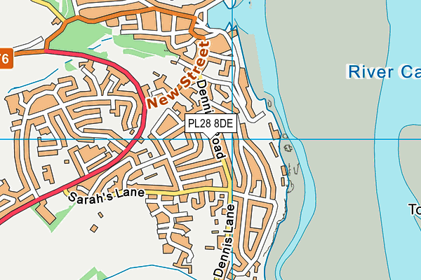 PL28 8DE map - OS VectorMap District (Ordnance Survey) PL28 8DE map - OS VectorMap District (Ordnance Survey)