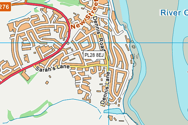 PL28 8EJ map - OS VectorMap District (Ordnance Survey)