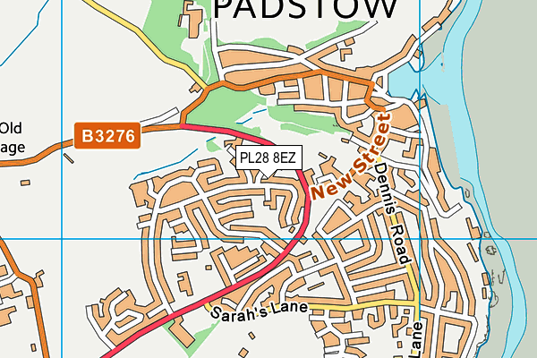 PL28 8EZ map - OS VectorMap District (Ordnance Survey)