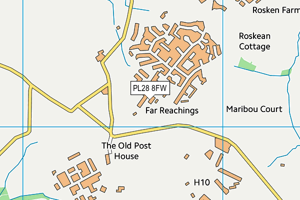 PL28 8FW map - OS VectorMap District (Ordnance Survey) PL28 8FW map - OS VectorMap District (Ordnance Survey)