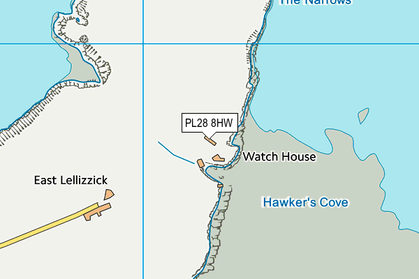 PL28 8HW map - OS VectorMap District (Ordnance Survey) PL28 8HW map - OS VectorMap District (Ordnance Survey)