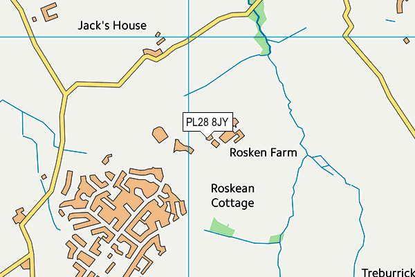 PL28 8JY map - OS VectorMap District (Ordnance Survey) PL28 8JY map - OS VectorMap District (Ordnance Survey)