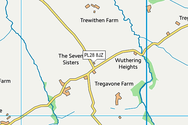 PL28 8JZ map - OS VectorMap District (Ordnance Survey) PL28 8JZ map - OS VectorMap District (Ordnance Survey)