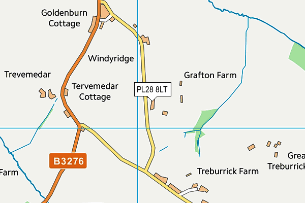 PL28 8LT map - OS VectorMap District (Ordnance Survey) PL28 8LT map - OS VectorMap District (Ordnance Survey)
