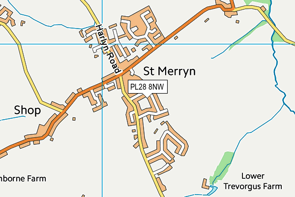 PL28 8NW map - OS VectorMap District (Ordnance Survey) PL28 8NW map - OS VectorMap District (Ordnance Survey)