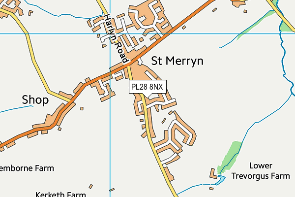 PL28 8NX map - OS VectorMap District (Ordnance Survey) PL28 8NX map - OS VectorMap District (Ordnance Survey)