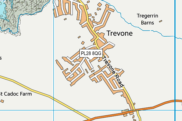 PL28 8QG map - OS VectorMap District (Ordnance Survey) PL28 8QG map - OS VectorMap District (Ordnance Survey)