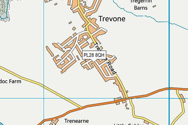 PL28 8QH map - OS VectorMap District (Ordnance Survey) PL28 8QH map - OS VectorMap District (Ordnance Survey)