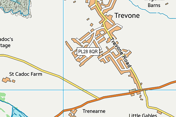 PL28 8QR map - OS VectorMap District (Ordnance Survey) PL28 8QR map - OS VectorMap District (Ordnance Survey)
