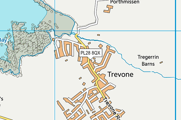 PL28 8QX map - OS VectorMap District (Ordnance Survey) PL28 8QX map - OS VectorMap District (Ordnance Survey)