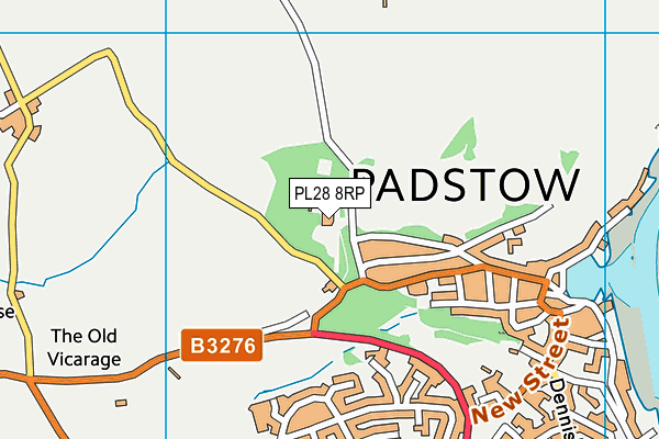 PL28 8RP map - OS VectorMap District (Ordnance Survey)