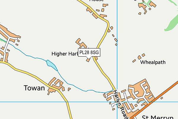 PL28 8SG map - OS VectorMap District (Ordnance Survey)