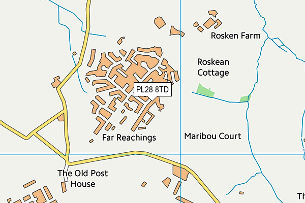 PL28 8TD map - OS VectorMap District (Ordnance Survey) PL28 8TD map - OS VectorMap District (Ordnance Survey)