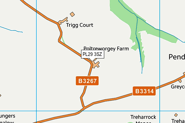 PL29 3SZ map - OS VectorMap District (Ordnance Survey) PL29 3SZ map - OS VectorMap District (Ordnance Survey)