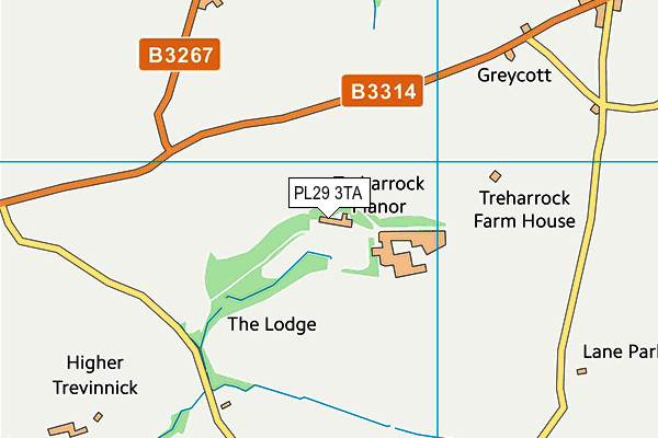 PL29 3TA map - OS VectorMap District (Ordnance Survey) PL29 3TA map - OS VectorMap District (Ordnance Survey)