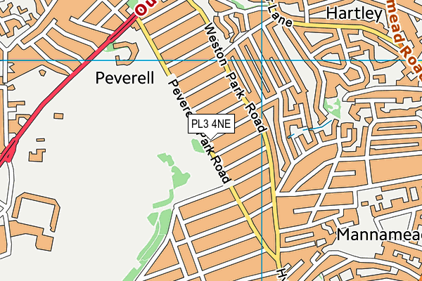 PL3 4NE map - OS VectorMap District (Ordnance Survey) PL3 4NE map - OS VectorMap District (Ordnance Survey)