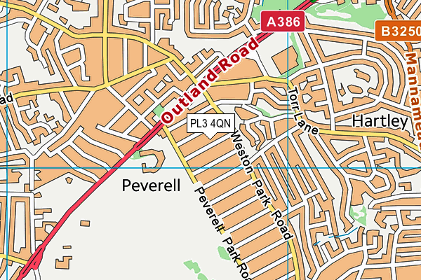PL3 4QN map - OS VectorMap District (Ordnance Survey) PL3 4QN map - OS VectorMap District (Ordnance Survey)