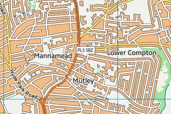 PL3 5BZ map - OS VectorMap District (Ordnance Survey) PL3 5BZ map - OS VectorMap District (Ordnance Survey)