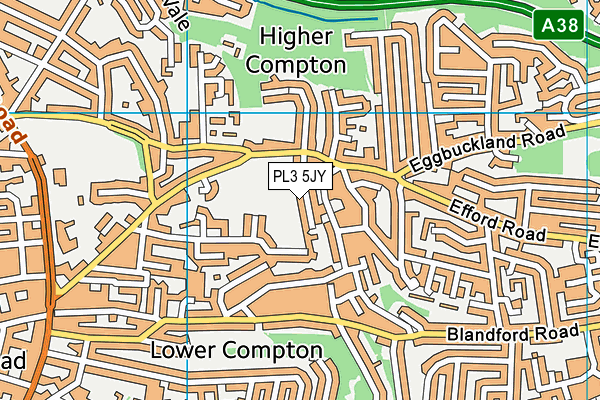 PL3 5JY map - OS VectorMap District (Ordnance Survey) PL3 5JY map - OS VectorMap District (Ordnance Survey)