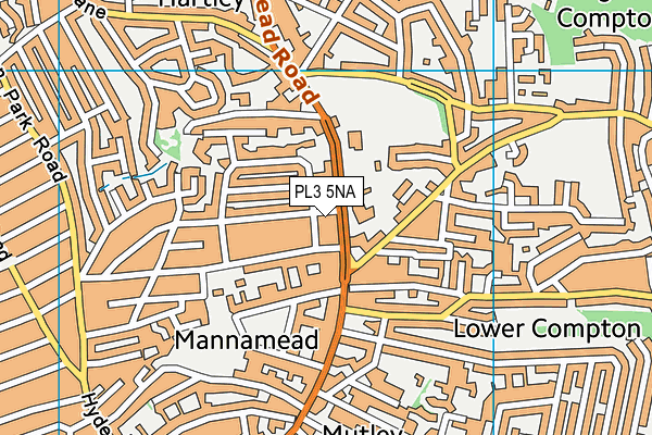 PL3 5NA map - OS VectorMap District (Ordnance Survey) PL3 5NA map - OS VectorMap District (Ordnance Survey)