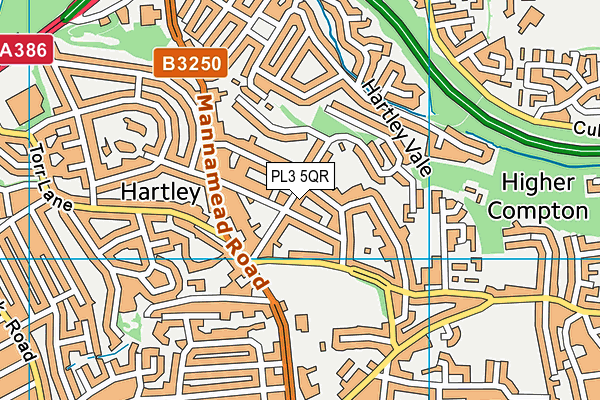PL3 5QR map - OS VectorMap District (Ordnance Survey) PL3 5QR map - OS VectorMap District (Ordnance Survey)