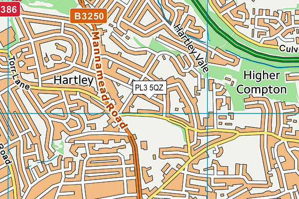 PL3 5QZ map - OS VectorMap District (Ordnance Survey) PL3 5QZ map - OS VectorMap District (Ordnance Survey)