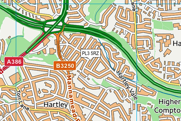 PL3 5RZ map - OS VectorMap District (Ordnance Survey) PL3 5RZ map - OS VectorMap District (Ordnance Survey)