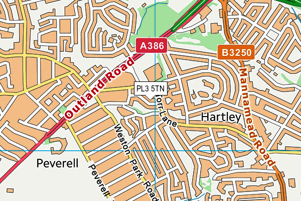 PL3 5TN map - OS VectorMap District (Ordnance Survey) PL3 5TN map - OS VectorMap District (Ordnance Survey)