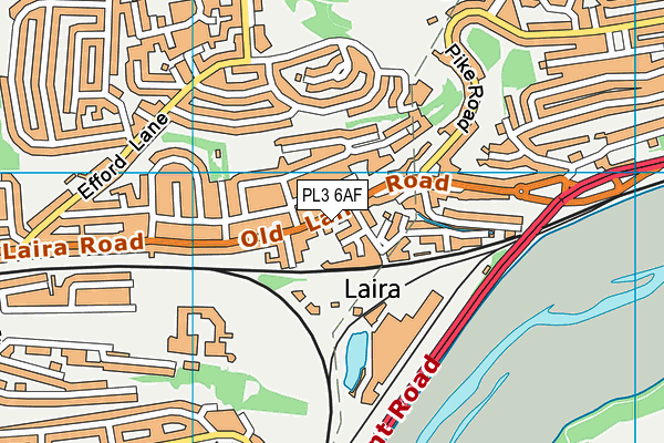 PL3 6AF map - OS VectorMap District (Ordnance Survey) PL3 6AF map - OS VectorMap District (Ordnance Survey)