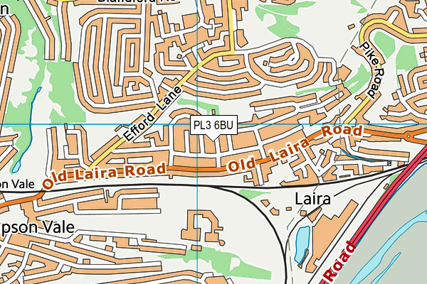 PL3 6BU map - OS VectorMap District (Ordnance Survey) PL3 6BU map - OS VectorMap District (Ordnance Survey)