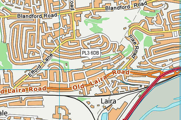 PL3 6DB map - OS VectorMap District (Ordnance Survey) PL3 6DB map - OS VectorMap District (Ordnance Survey)