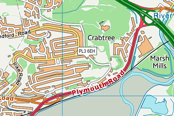 PL3 6EH map - OS VectorMap District (Ordnance Survey) PL3 6EH map - OS VectorMap District (Ordnance Survey)