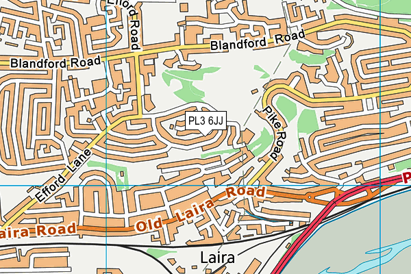 PL3 6JJ map - OS VectorMap District (Ordnance Survey) PL3 6JJ map - OS VectorMap District (Ordnance Survey)