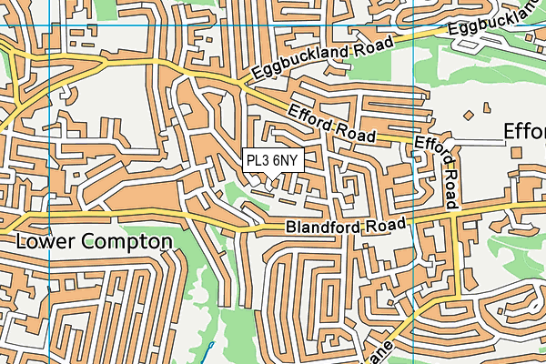 PL3 6NY map - OS VectorMap District (Ordnance Survey) PL3 6NY map - OS VectorMap District (Ordnance Survey)