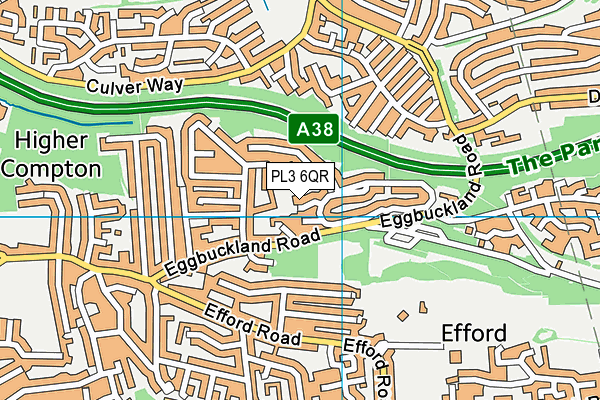 PL3 6QR map - OS VectorMap District (Ordnance Survey)