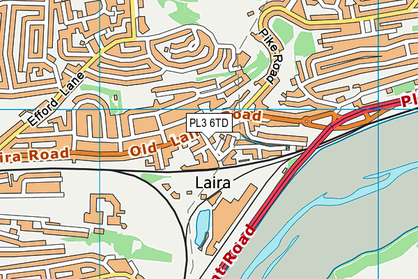 PL3 6TD map - OS VectorMap District (Ordnance Survey) PL3 6TD map - OS VectorMap District (Ordnance Survey)