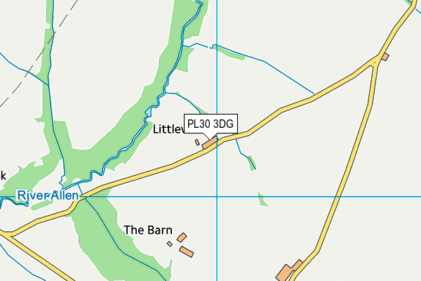 PL30 3DG map - OS VectorMap District (Ordnance Survey) PL30 3DG map - OS VectorMap District (Ordnance Survey)