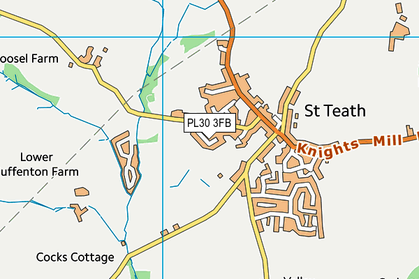 PL30 3FB map - OS VectorMap District (Ordnance Survey) PL30 3FB map - OS VectorMap District (Ordnance Survey)