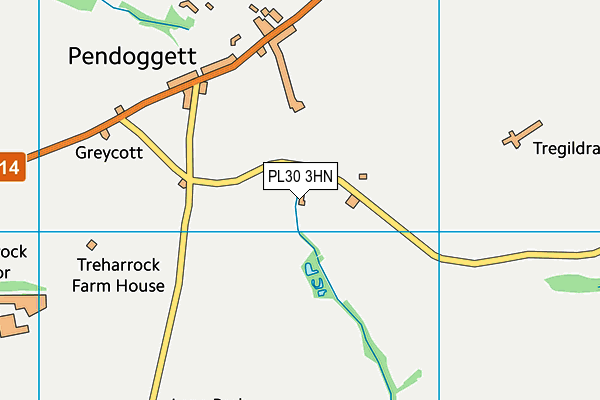 PL30 3HN map - OS VectorMap District (Ordnance Survey) PL30 3HN map - OS VectorMap District (Ordnance Survey)