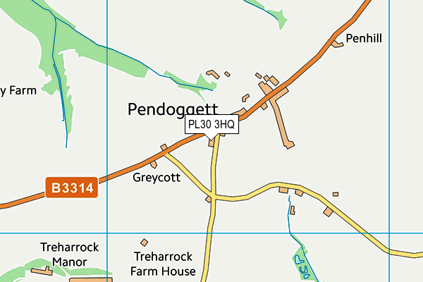 PL30 3HQ map - OS VectorMap District (Ordnance Survey) PL30 3HQ map - OS VectorMap District (Ordnance Survey)