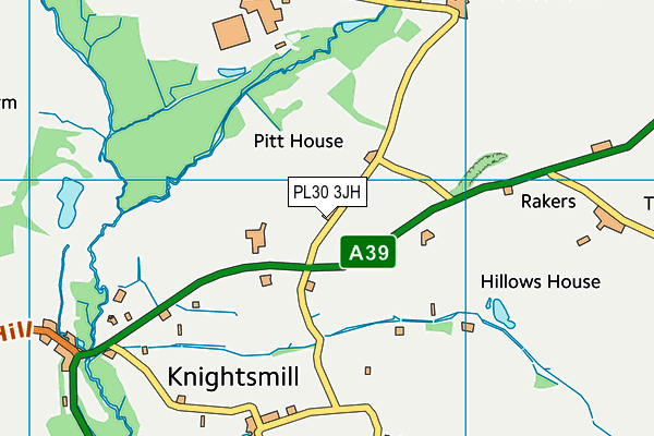 PL30 3JH map - OS VectorMap District (Ordnance Survey) PL30 3JH map - OS VectorMap District (Ordnance Survey)
