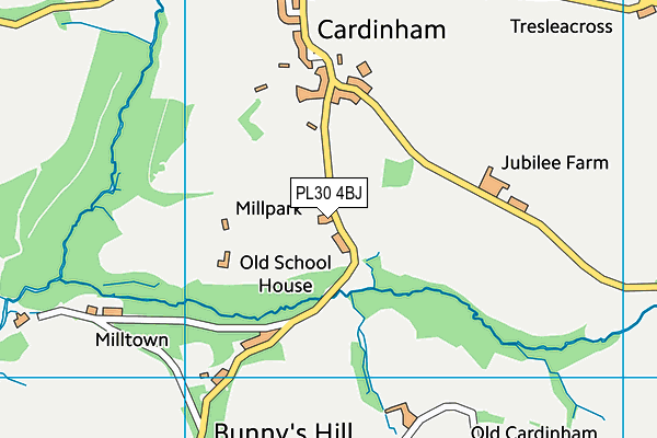 PL30 4BJ map - OS VectorMap District (Ordnance Survey) PL30 4BJ map - OS VectorMap District (Ordnance Survey)